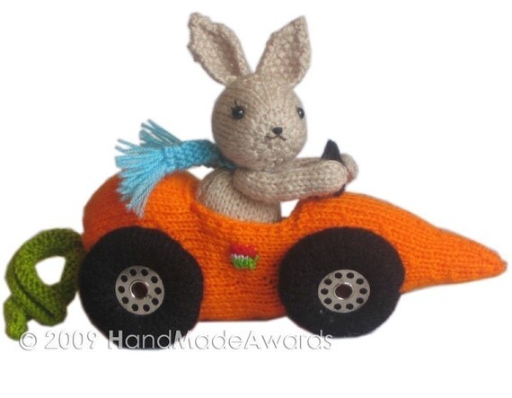 Fittipaldi Car Carrot PDF Email Knit Pattern