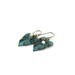 Brass Leaf Earrings Verdigris Wavy Leaf White Pearl Antique Brass Vintaj Beaded Wire