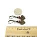 Brass Heart Earrings Trinity Brass Czech Glass Beaded Lever Back