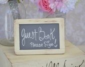Shabby Chic Wedding Chalkboard Sign 4x6 Rustic Decor (item P10106)