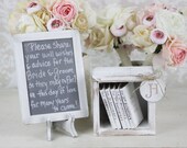 Rustic Guest Book Alternative Shabby Chic Wedding Decor - braggingbags
