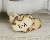 Personalized Rustic Wood Tags Wedding Favors SET OF 50 (item P10027)