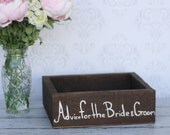 Rustic Card Box Advice For The Bride and Groom Wedding Decor (item P10208)