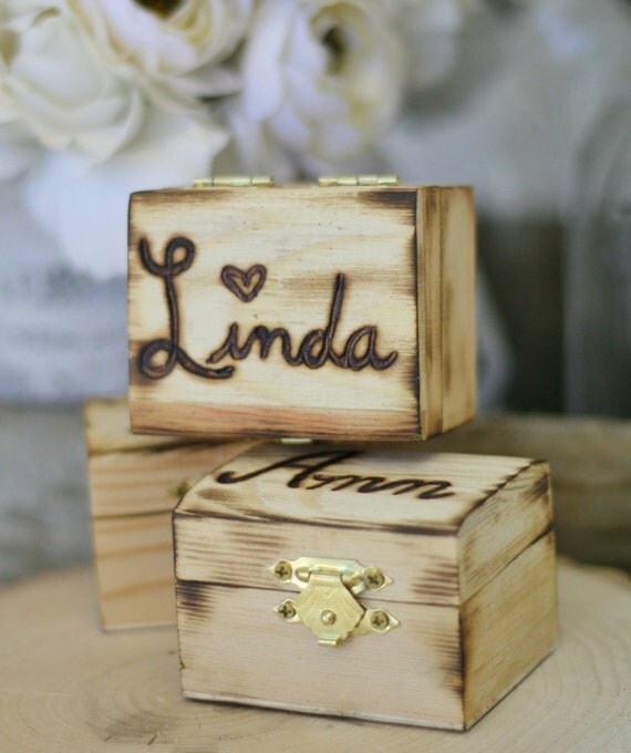 4 Boxes Gift Engraved boxes bridesmaid Rustic gifts Personalized Bridesmaid SET jewelry Jewelry of 4 Boxes Gift Engraved boxes bridesmaid Rustic gifts Personalized Bridesmaid SET jewelry Jewelry of