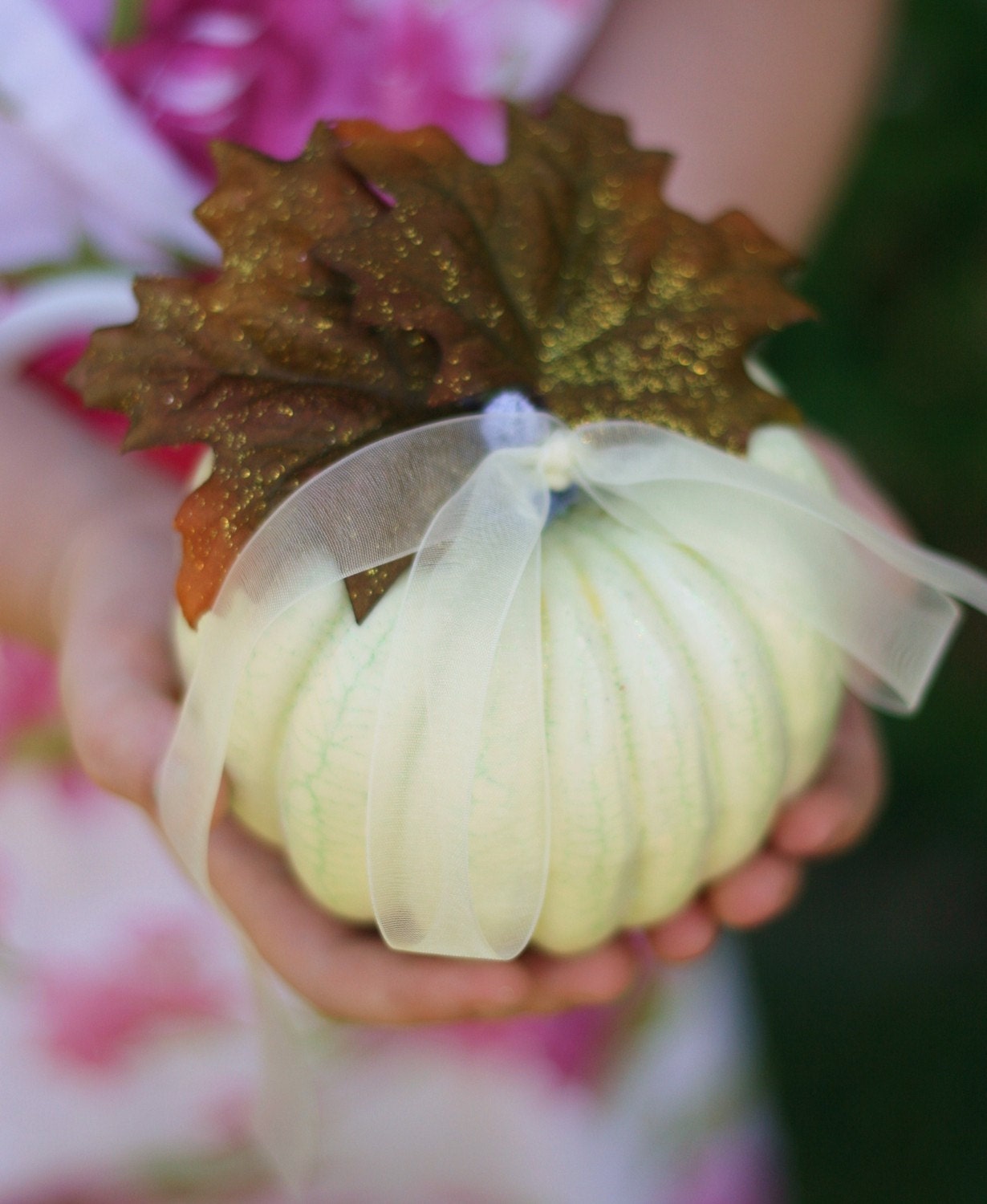 Ring Bearer Pillow Fall Pumpkin