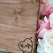 LARGE Rustic Engraved Personalized With Your Initials Cake Stand Centerpiece