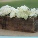 Barn Wood Vase Planter Centerpiece Flower Arrangement Holder