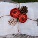 Vintage Wedding Ring Pillow Burlap Pillow Personalized (item PI10077)