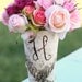Personalized Birch Bark Wood Vase Rustic Home Decor (item E10290)