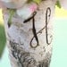 Personalized Birch Bark Wood Vase Rustic Home Decor (item E10290)