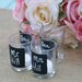 SET of 50 Wedding Place Name Escort Cards Votive Candles