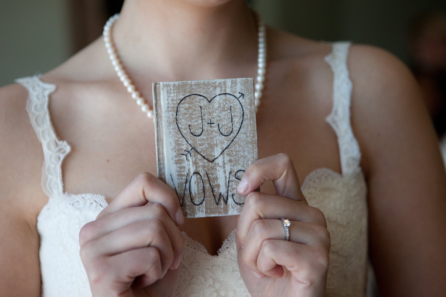 Wedding Vows Book Personalized Vintage Wedding Decor