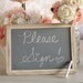 Rustic Wedding Chalkboard Sign Frame Distressed Barn Wood Shabby Chic Vintage Inspired