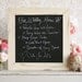 Large Wedding Chalkboard Sign Rustic Vintage Shabby Chic Seating Chart Menu Reception