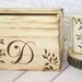 Personalized Card Box and Guest Book SET Rustic Wedding Decor (item E10075)