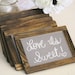 Wedding Chalkboards Rustic Signs Barn Wood Decor SET of 4 (item P10247)