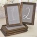 Rustic Table Numbers Chalkboard Signs SET OF 12 (item P10548)