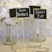Rustic Chalkboard Signs Shabby Chic Wedding Decor SET of 4