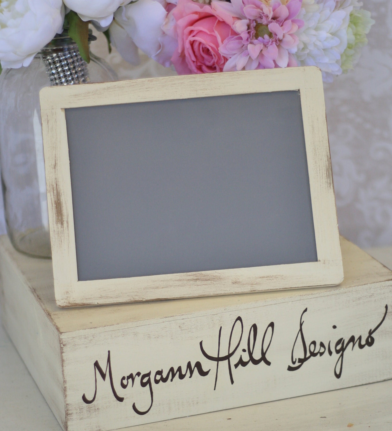 Rustic Wedding Chalkboard Sign 7x10 Frame Shabby Chic Decor (item P10164)