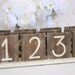 Rustic Table Numbers shabby chic Wedding Decor Morgann Hill Designs SET of 15
