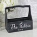 Personalized Flower Girl Basket Shabby Chic Wedding Decor (item P10419)