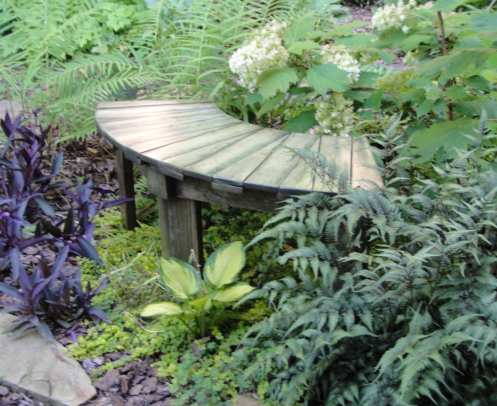 Hand Crafted 44 Inch Pine or Spruce Fan Bench or Table For the Inside or Porch Use