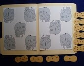 NEW Elephants and Peanuts Counting and Numbers Laminated File Folder Game