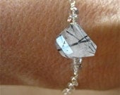 Dainty Tourmalated Quartz Handmade Bracelet