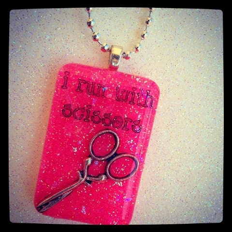 I Run With Scissors Necklace