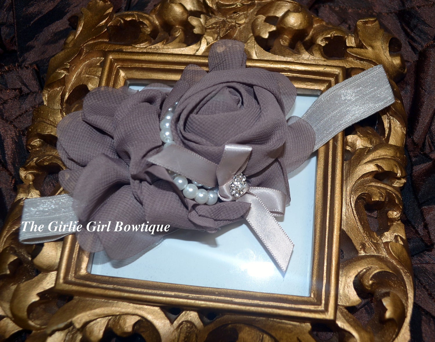 Baby headband - Infant headband - Flower headband - Newborn headband - little girl headbands - Baby girl headband - Pink rose headband