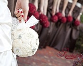 Rosebud Bridal Bouquets- Perfect for bride or bridesmaids, all colors available