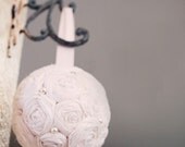 Bouquet-The Marnetta Flower Girl- Kissing Ball, Pomander, perfect for the Eco-Friendly Bride on her wedding day