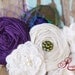 Peacock Garter SET, in purple (includes toss garter)- Perfect for the bride-to-be. Can be customized in any colors