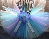 Ocean Breeze Tutu - 10 inch Tutu by Cuddlehugs With Free Coordinating Flower Clip