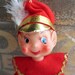 Vintage Christmas Decoration Sale Red Pixie Tree Ornament Christmas Holiday Kitsch