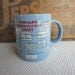 Vintage Humor Mug Bottom of the Corporate Flow Chart Hallmark Coffee Cup 1986