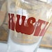 Vintage 1970's Hustle Oversized Novelty Pint Glass