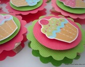 Cupcake Favor Bag Toppers, Party Favors, Set of Ten Il_170x135