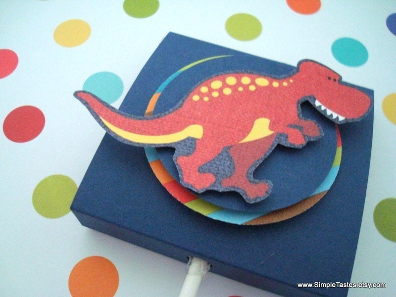 Dinosaur Lollipop Party Favors, Set of Ten Il_170x135