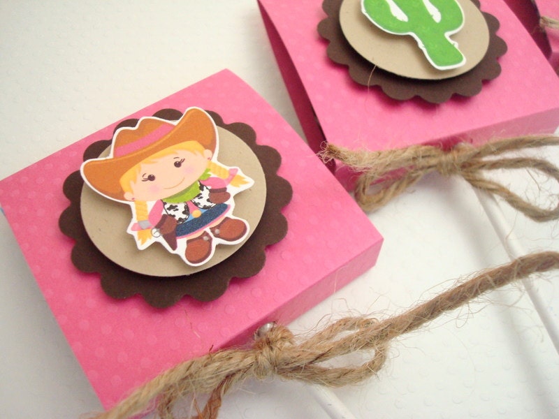 Pink Cowgirl Lollipop Favors, Set of Ten Il_170x135