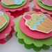 Cupcake Favor Bag Toppers, Party Favors, Set of Ten