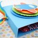Airplane Lollipop Favors, Blue and Orange, Set of Ten