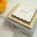 Gray and Yellow Personalized Wedding Lollipop Party Favors, Set of Ten