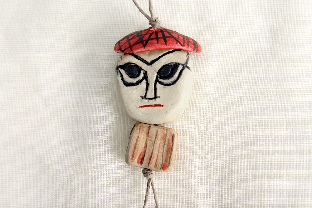Blunne -------- Ceramic Miniature on String--Holiday gift