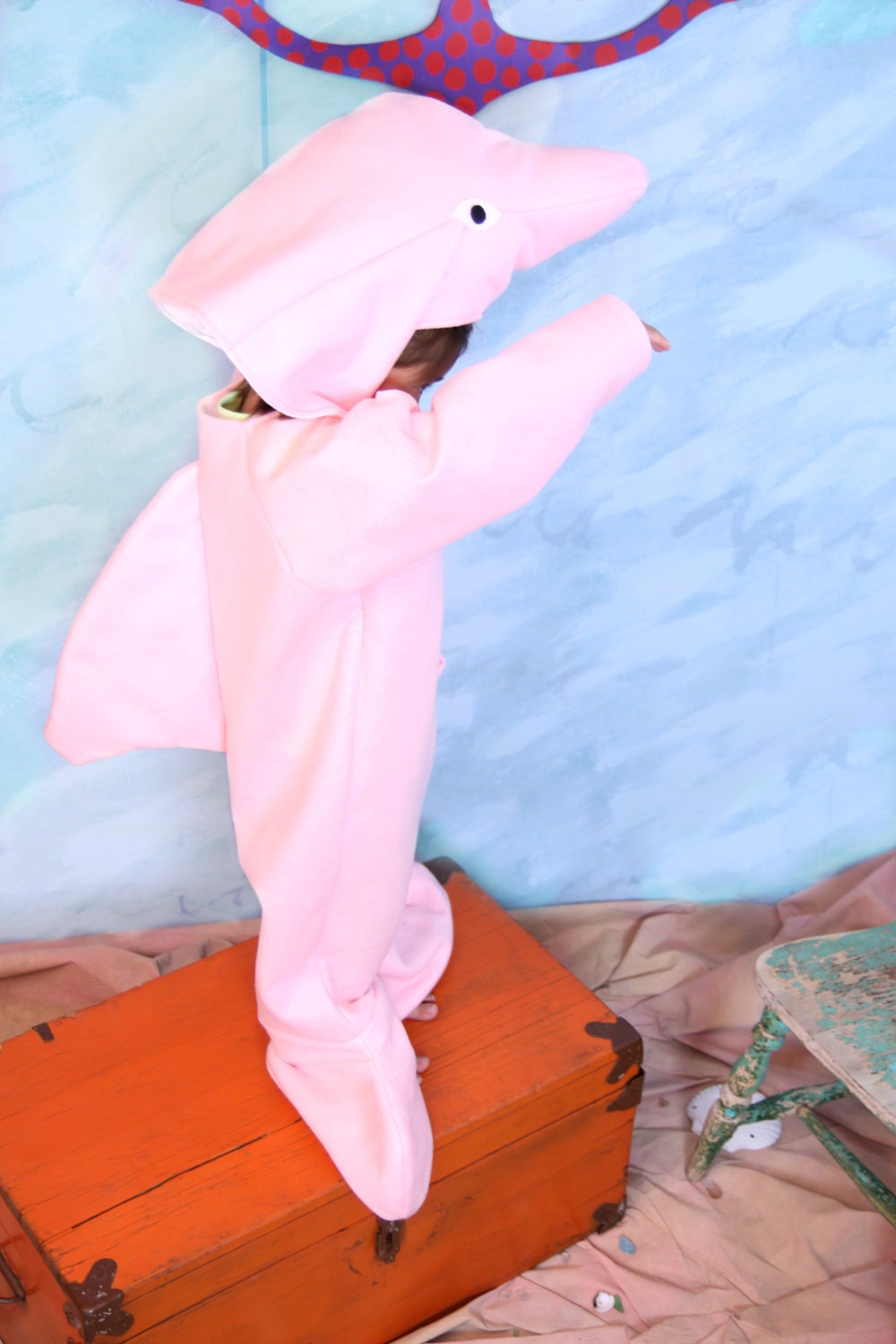 Rare Amazon Pink Dolphin Costume -size 7/8
