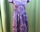 VTG purple, blue, grey dress