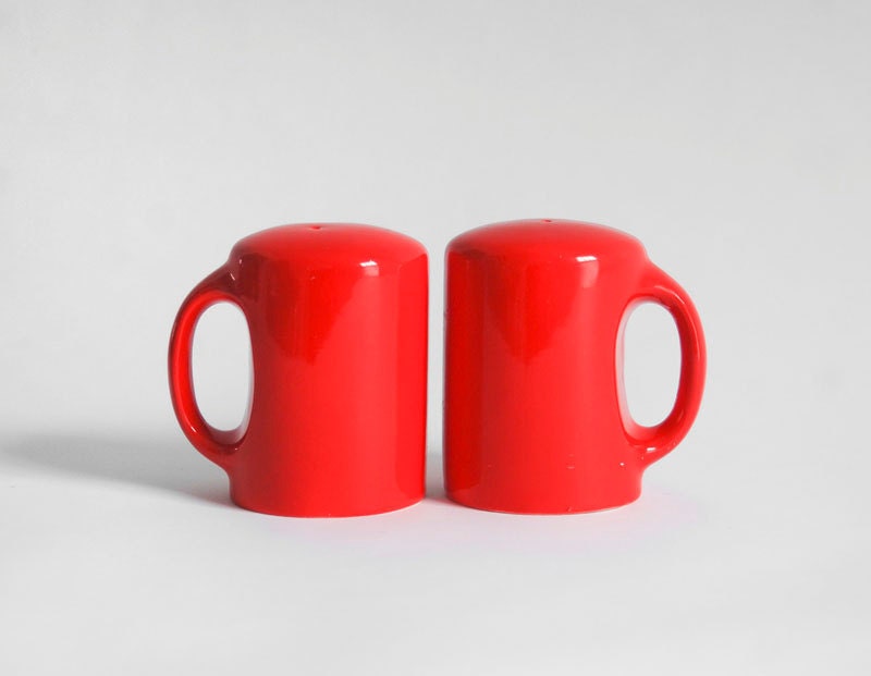 Mid Century Salt and Pepper Shakers - Modern, Kitchen, Retro, 1950's