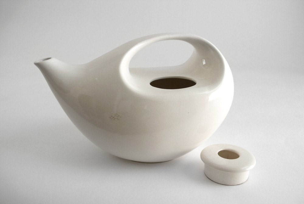 Modern White Teapot