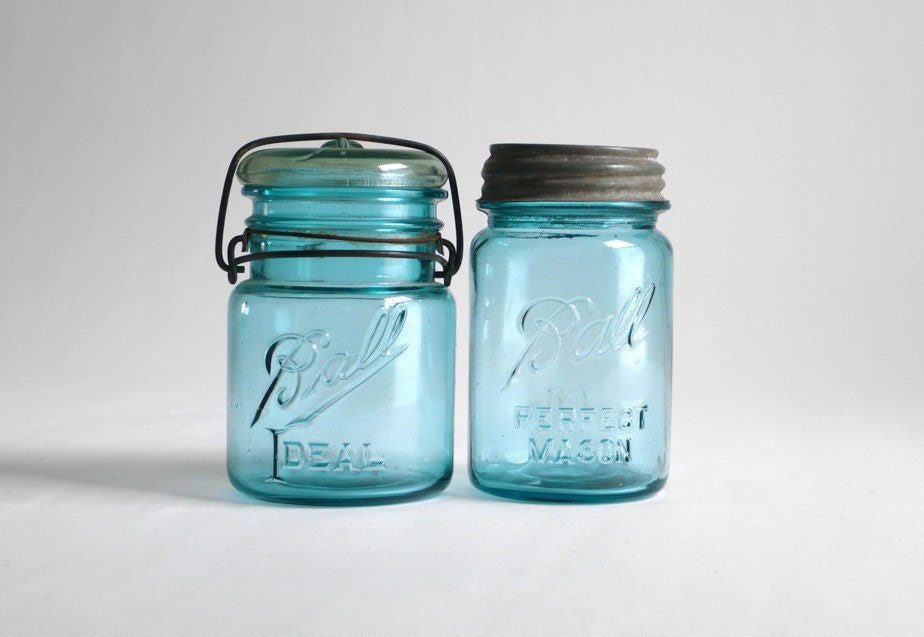 Blue Mason Storage Jars
