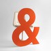Ampersand Letter - Wood, Wall Hanging, Baby Name, Nursery, Wedding, Personalized